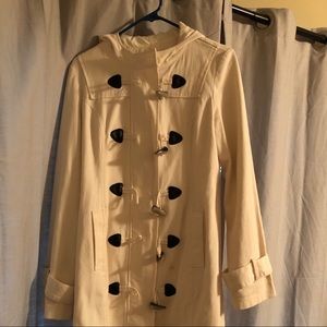 Tulle Winter Ivory Trench Coat